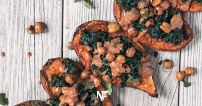 Meal Ideas: Chickpea and Spinach Stuffed Sweet Potatoes