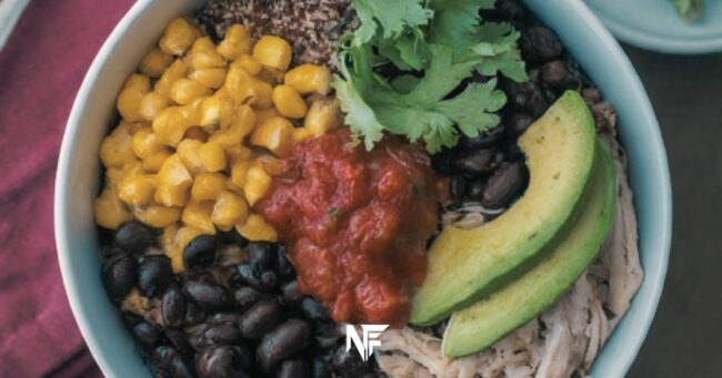 Chicken and Black Bean Quinoa Bowls ( High Protein Dinner )