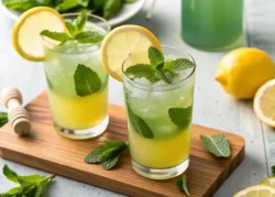 Refreshing natural zepbound drink made with apple cider vinegar, honey, ginger, and cinnamon